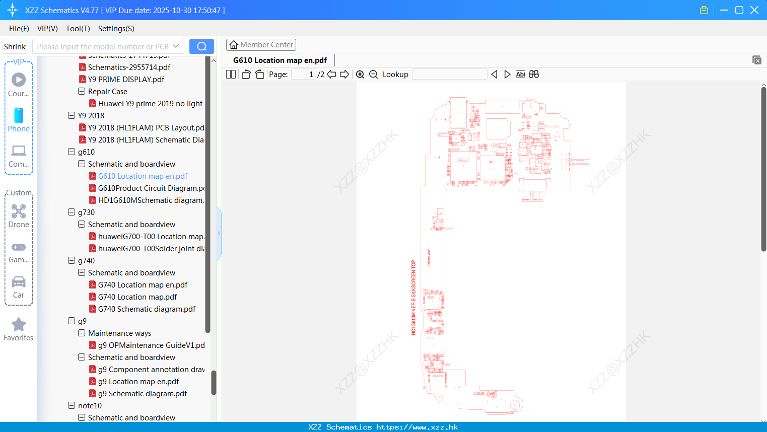 Huawei G610 Location Map En